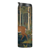 レトロエレガントな鹿ボホ森林の森の緑 タンブラー (回転右)
