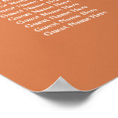 レトロエレガントオ結婚レンジ ポスター (角)