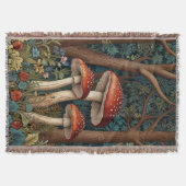 レトロエレガントキノコ林 スローブランケット (正面)