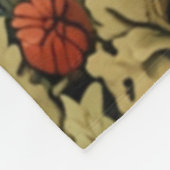 レトロエレガントキノコ林 フリースブランケット (角)