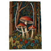 レトロエレガントキノコ林 ミディアムペーパーバッグ (正面)
