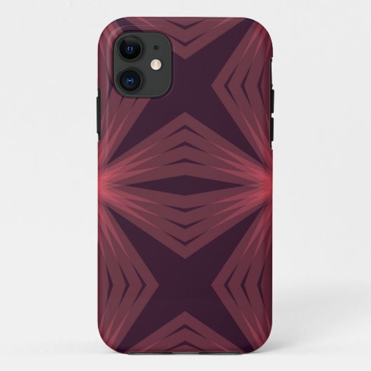 レトロエレガントクラシカルスタイル幾何学花アート Case-Mate iPhoneケース (裏面)