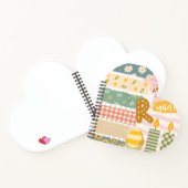 レトロエレガントコラージュアートガーリースクラップブックパターン ノートブック (内部)