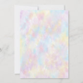 レトロエレガントディスコボールグルーヴィブライダルシャワー 招待状 (裏面)