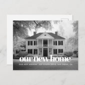 レトロエレガントフォント写真の動きの発表 ポストカード (正面/裏面)