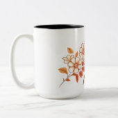 レトロエレガントフローラ母マグギフト ツートーンマグカップ (左)