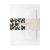 レトロエレガントフローラ結婚式招待状ベリーバンド 招待状ベリーバンド (正面例)