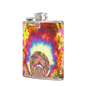 レトロエレガントボホの水彩ひまわり畑 フラスク (左)