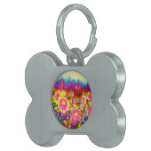 レトロエレガントボホの水彩ひまわり畑 ペットネームタグ (正面右)