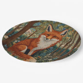 レトロエレガントボホアカキツネ ペーパープレート (アングル)