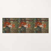 レトロエレガントボホアカキツネ ヨガマット (正面(横))