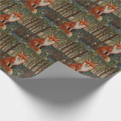 レトロエレガントボホアカキツネ ラッピングペーパー (角)