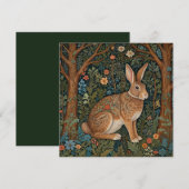 レトロエレガントボホラビットウッドランドフローライースター シーズンカード (正面/裏面)