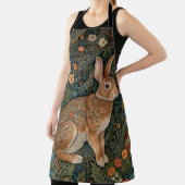 レトロエレガントボホーラビットウッドランドフローラ エプロン (インサイチュ)