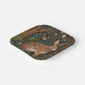 レトロエレガントボホーラビットウッドランドフローラ ペーパープレート (傾斜あり)