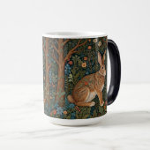 レトロエレガントボホーラビットウッドランドフローラ モーフィングマグカップ (正面右)
