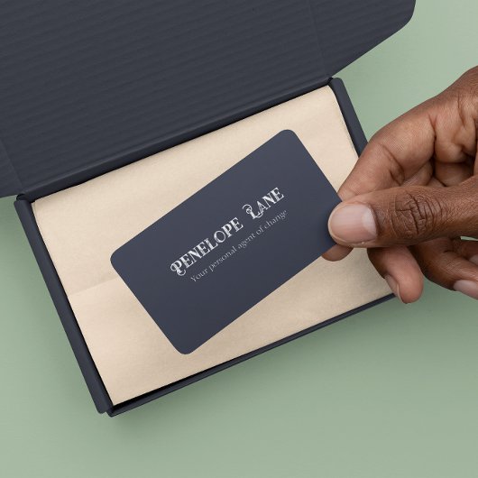 レトロエレガントモットミニマリスト名刺 名刺