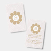 レトロエレガント赤面ピンクビジネス バッジ (正面＆裏面)