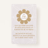 レトロエレガント赤面ピンクビジネス バッジ (裏面)