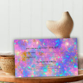 レトロエレガント金ゴールド火災オパール石参照の参照 名刺