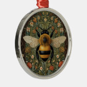 レトロエレガント（昆虫）マルハナバチボホ植物学フローラ メタルオーナメント (右)
