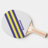レトロエレクトリックレモンプストライプレープの名前 卓球ラケット (横)
