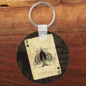 レトロエーススペード キーホルダー (正面)