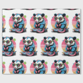 レトロオおもしろいポッサムホリデーパターン ラッピングペーパー (フラット)