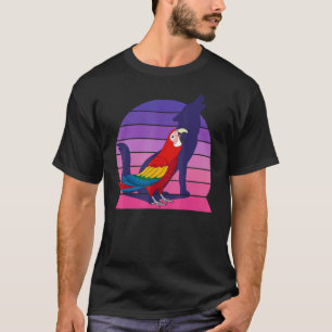 レトロオウムIハウリングオオオカミI悲鳴Scarlet Ma Tシャツ