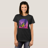 レトロオウムIハウリングオオカミI叫ぶセネガルPa Tシャツ (正面フル)