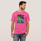 レトロオウムI翼ドラゴンIオレンジ翼アマゾ Tシャツ (正面フル)