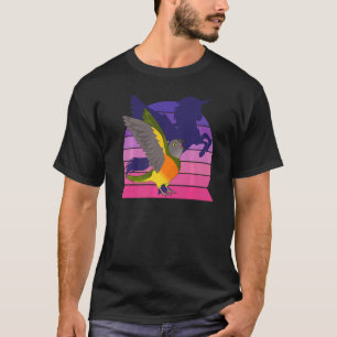 レトロオウムI翼ユニコーンI叫ぶセネガル Tシャツ