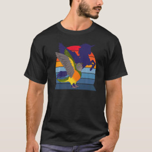レトロオウムI翼ユニコーンI叫ぶセネガル Tシャツ