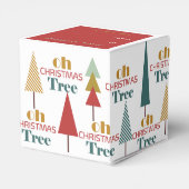 レトロオカラフルクリスマスツリーホリデイ フェイバーボックス (裏面サイド)