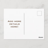 レトロオクトーバーフェストビアウーマン ポストカード (裏面)