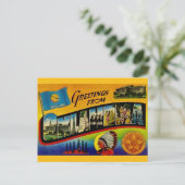 レトロオクラホマ州のグリーティングポストカード ポストカード (スタンド正面)