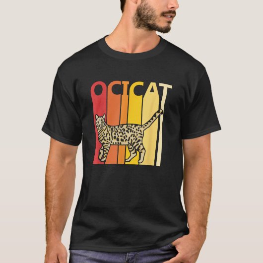 レトロオシカット猫の品種オーナーギフト Tシャツ (正面)
