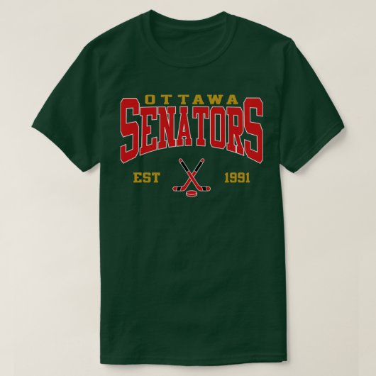 レトロオタワホッケー Tシャツ (デザイン正面)