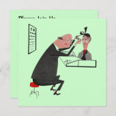 レトロオプトメトリストの卒業パーティーまたは招待状 招待状 (正面/裏面)