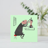 レトロオプトメトリストの卒業パーティーまたは招待状 招待状 (スタンド正面)