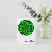 レトロオペアート – 緑と黒 名刺 (スタンド正面)