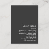 レトロオペアート – 緑と黒 名刺 (裏面)