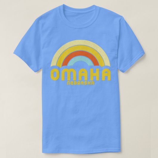 レトロオマハネブラスカ Tシャツ (デザイン正面)