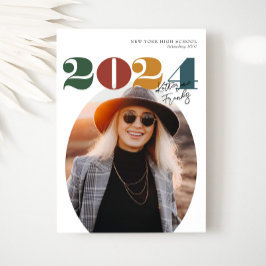 レトロオモダンバルクラス2024写真卒業 招待状