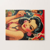 レトロオリエンタルガール ジグソーパズル (横)