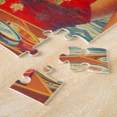 レトロオリエンタルビアガール ジグソーパズル (側面)