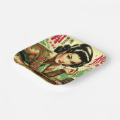 レトロオリエンタルピンアップ ペーパープレート (傾斜あり)