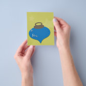 レトロオリーブオーナメントクリスマス チラシ (手)