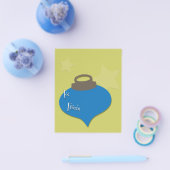 レトロオリーブオーナメントクリスマス チラシ (シングル)