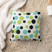 レトロオリーブドットピロー クッション (ブランケット)